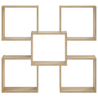 vidaXL Wall Shelf Sonoma Oak 99.5 x 17 x 91 cm Engineered Wood