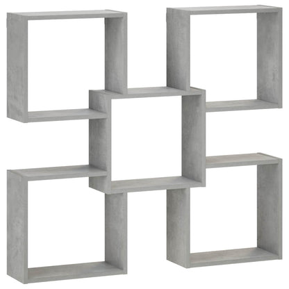 vidaXL Wall Shelf Concrete Grey 99.5 x 17 x 91 cm Engineered Wood