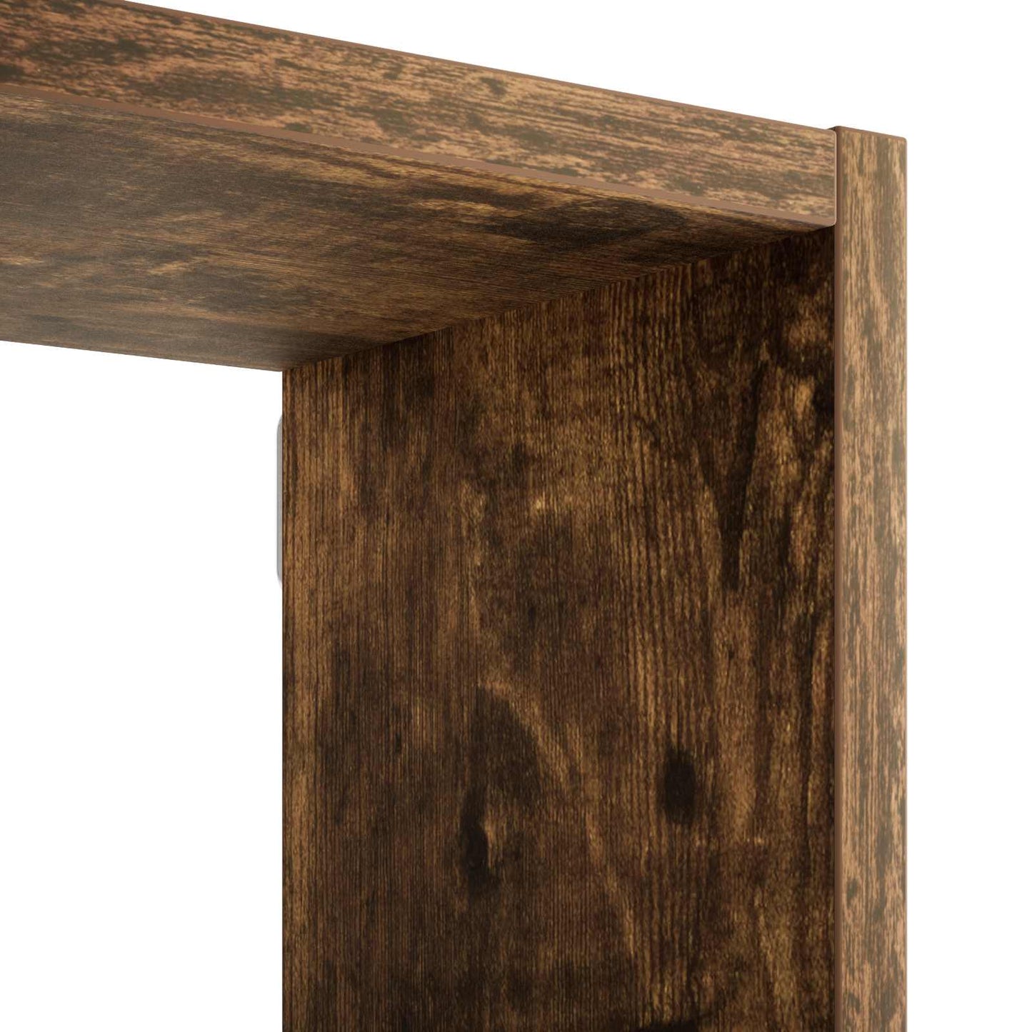 vidaXL Wall Shelf Smoked Oak 99.5 x 17 x 91 cm Engineered Wood