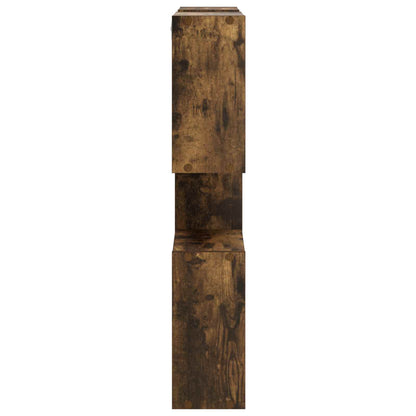 vidaXL Wall Shelf Smoked Oak 99.5 x 17 x 91 cm Engineered Wood