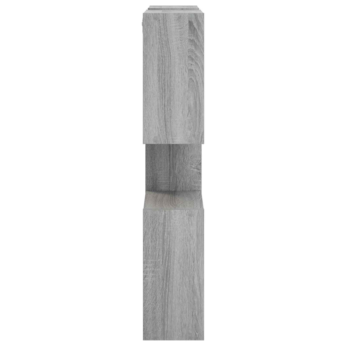 vidaXL Wall Shelf Grey Sonoma 99.5 x 17 x 91 cm Engineered Wood