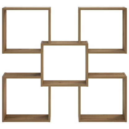 vidaXL Wall Shelf Artisan Oak 99.5 x 17 x 91 cm Engineered Wood