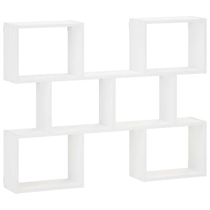 vidaXL Wall Shelf White 103 x 17 x 80 cm Engineered Wood