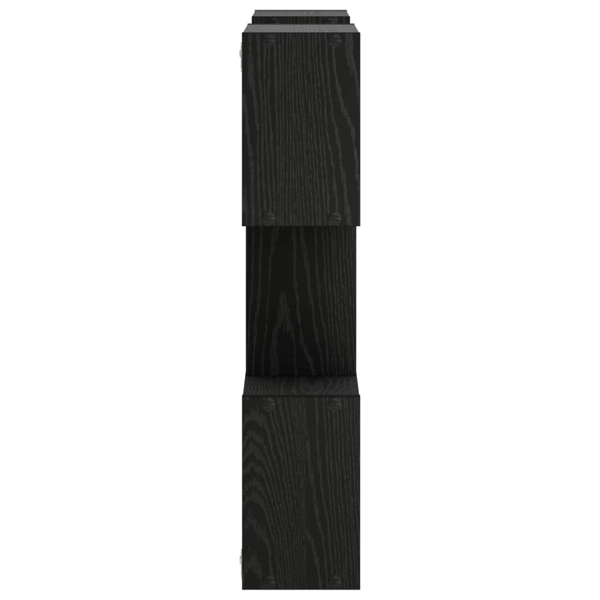 vidaXL Wall Shelf Black 103 x 17 x 80 cm Engineered Wood