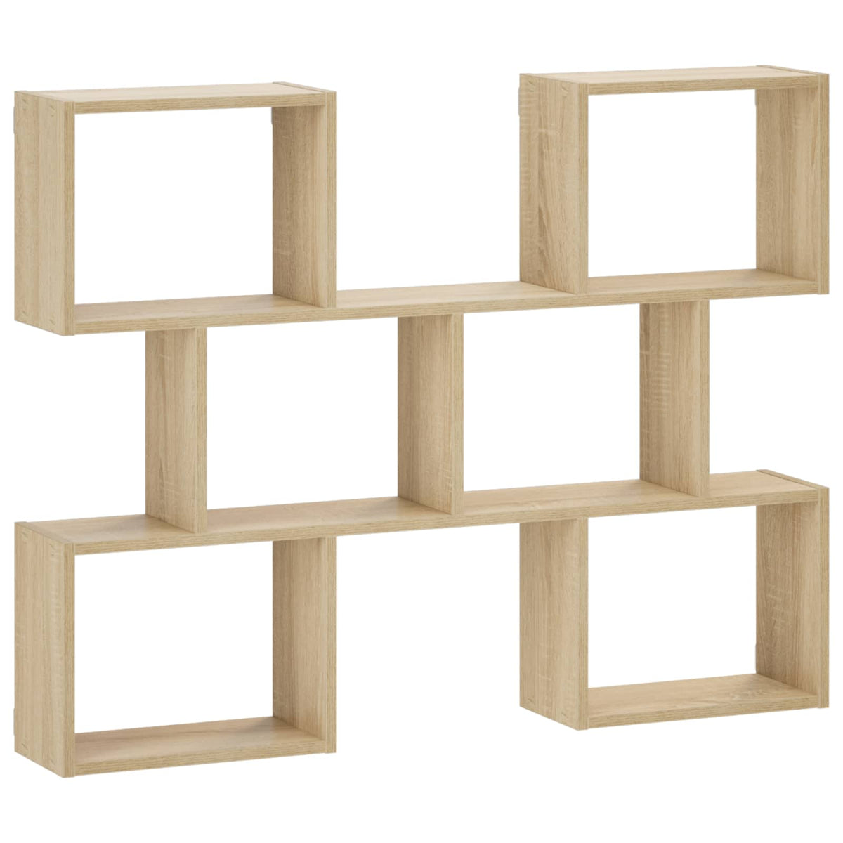 vidaXL Wall Shelf Sonoma Oak 103 x 17 x 80 cm Engineered Wood