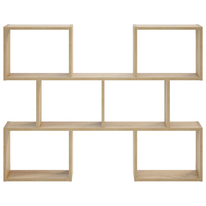 vidaXL Wall Shelf Sonoma Oak 103 x 17 x 80 cm Engineered Wood