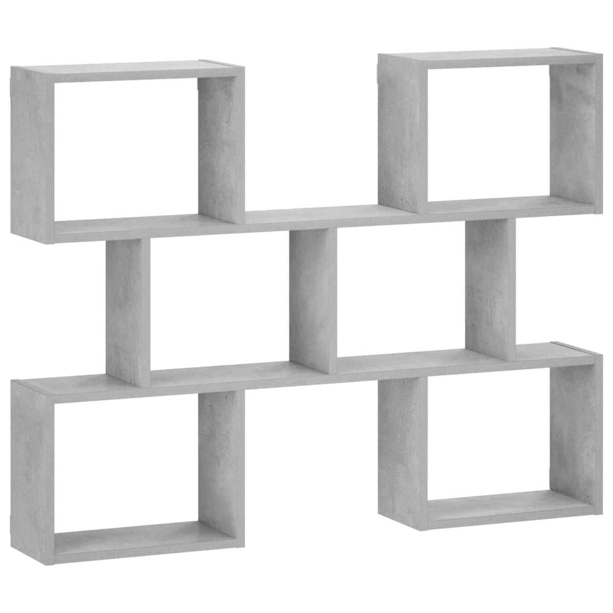 vidaXL Wall Shelf Concrete Grey 103 x 17 x 80 cm Engineered Wood
