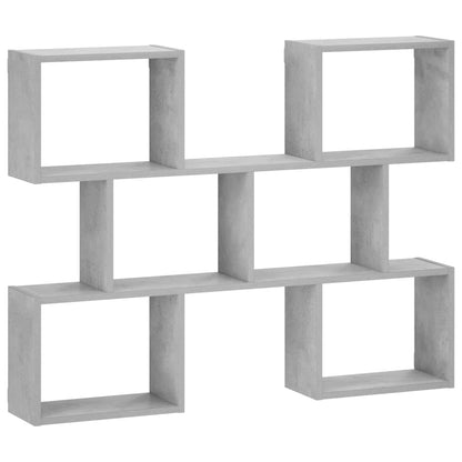 vidaXL Wall Shelf Concrete Grey 103 x 17 x 80 cm Engineered Wood
