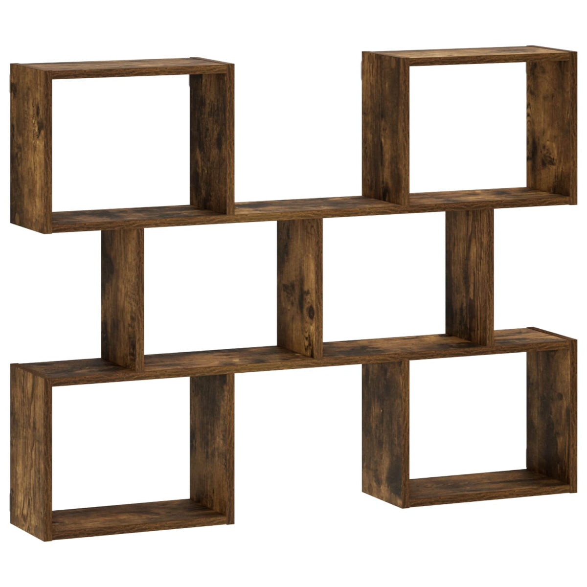 vidaXL Wall Shelf Smoked Oak 103 x 17 x 80 cm Engineered Wood