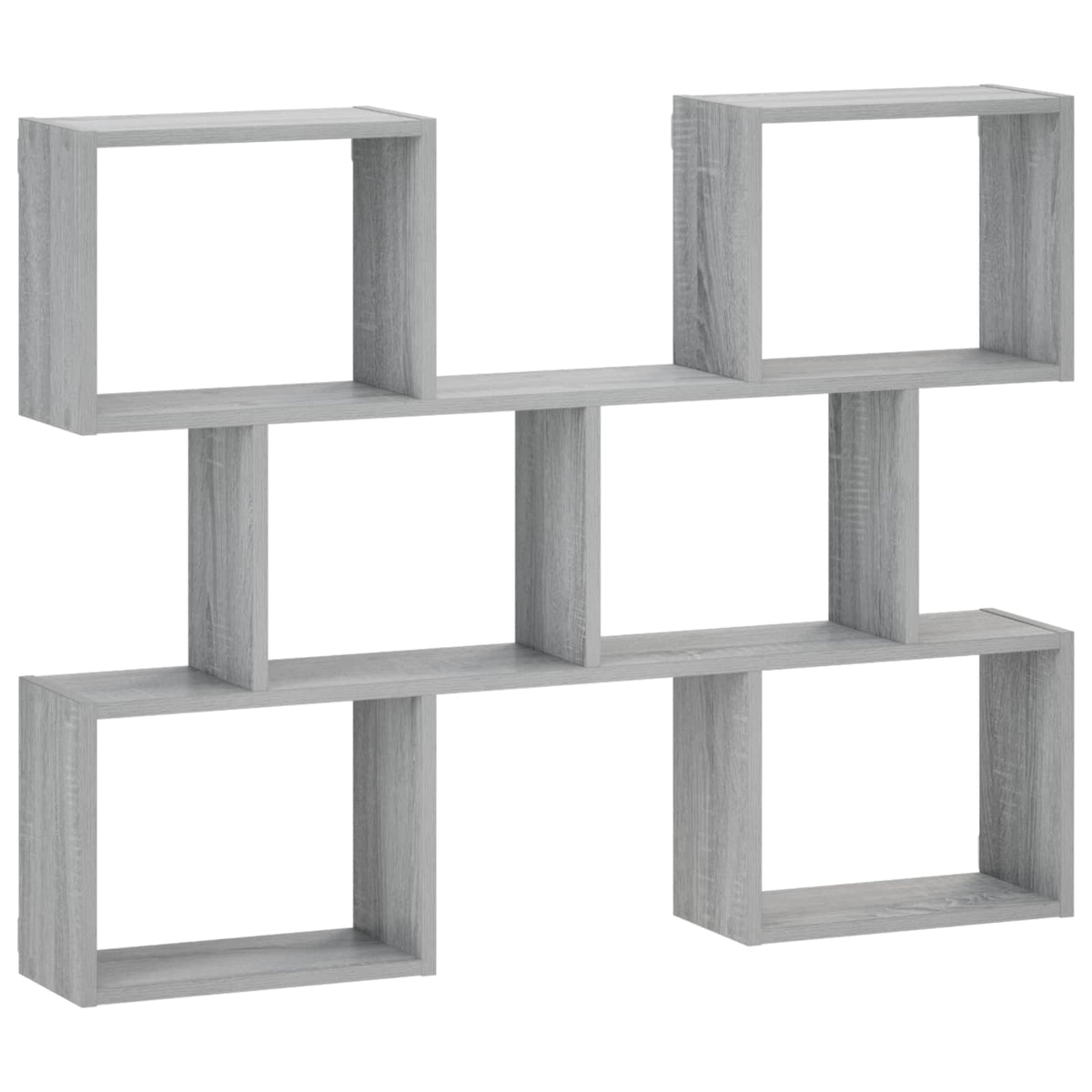 vidaXL Wall Shelf Grey Sonoma 103 x 17 x 80 cm Engineered Wood