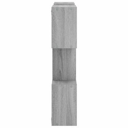 vidaXL Wall Shelf Grey Sonoma 103 x 17 x 80 cm Engineered Wood