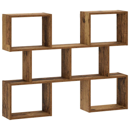 vidaXL Wall Shelf Old Wood 103 x 17 x 80 cm Engineered Wood