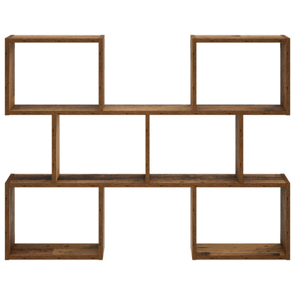 vidaXL Wall Shelf Old Wood 103 x 17 x 80 cm Engineered Wood
