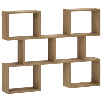 vidaXL Wall Shelf Artisan Oak 103 x 17 x 80 cm Engineered Wood