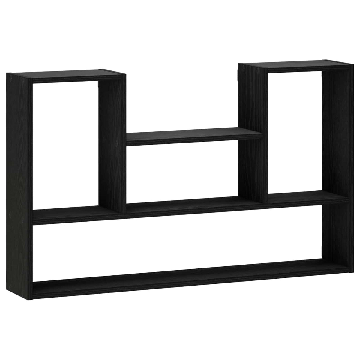 vidaXL Wall Shelf Black 100 x 17 x 60 cm Engineered Wood