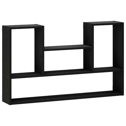 vidaXL Wall Shelf Black 100 x 17 x 60 cm Engineered Wood