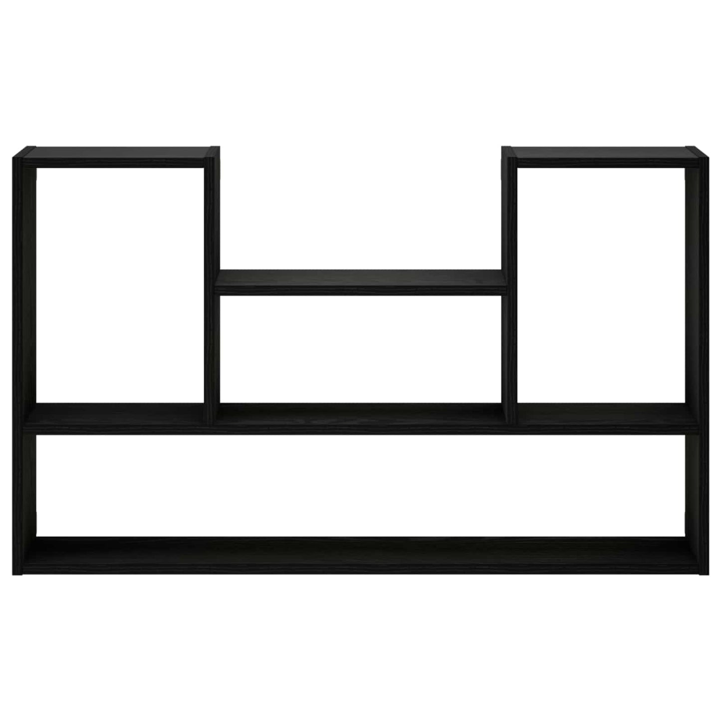 vidaXL Wall Shelf Black 100 x 17 x 60 cm Engineered Wood