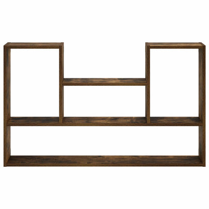 vidaXL Wall Shelf Smoked Oak 100 x 17 x 60 cm Engineered Wood