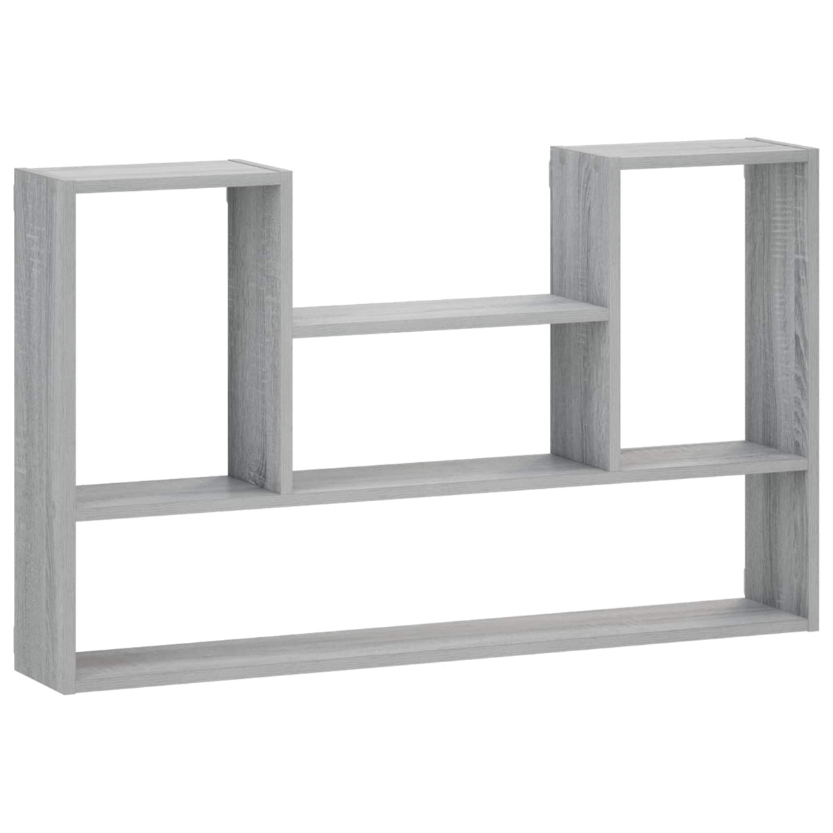 vidaXL Wall Shelf Grey Sonoma 100 x 17 x 60 cm Engineered Wood