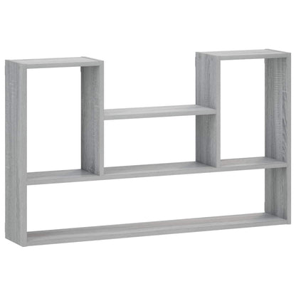 vidaXL Wall Shelf Grey Sonoma 100 x 17 x 60 cm Engineered Wood