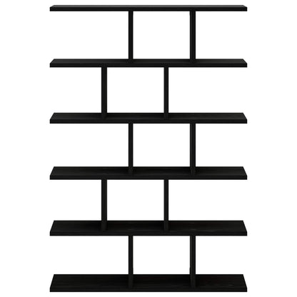 vidaXL Wall Shelf Black Oak 70 x 17 x 101 cm Engineered Wood