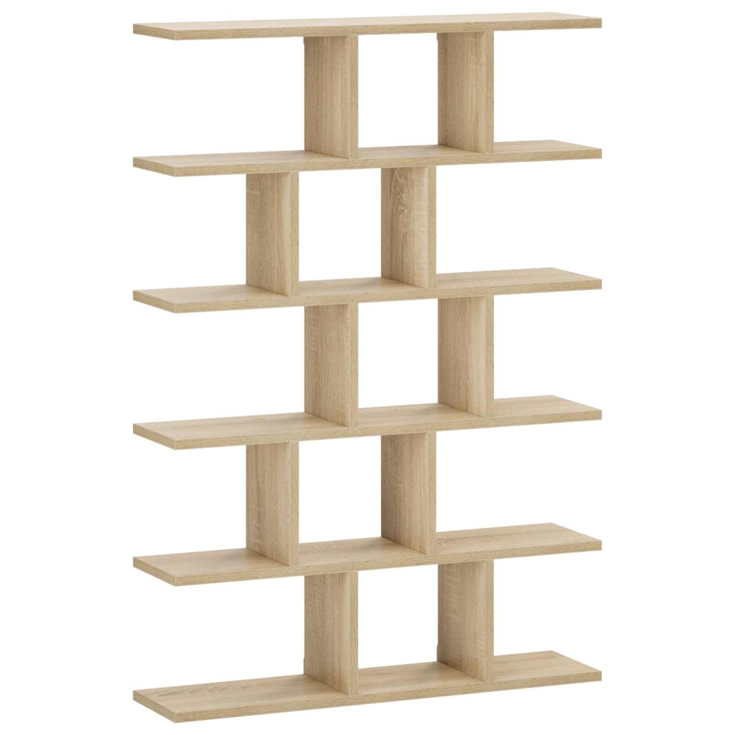vidaXL Wall Shelf Sonoma Oak 70 x 17 x 101 cm Engineered Wood