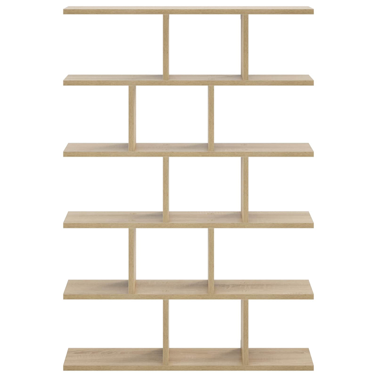 vidaXL Wall Shelf Sonoma Oak 70 x 17 x 101 cm Engineered Wood