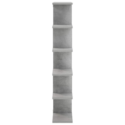 vidaXL Wall Shelf Concrete Grey 70 x 17 x 101 cm Engineered Wood