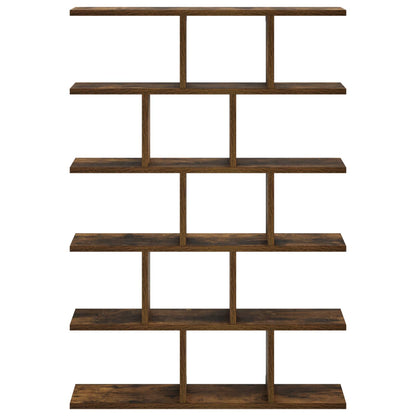 vidaXL Wall Shelf Smoked Oak 70 x 17 x 101 cm Engineered Wood