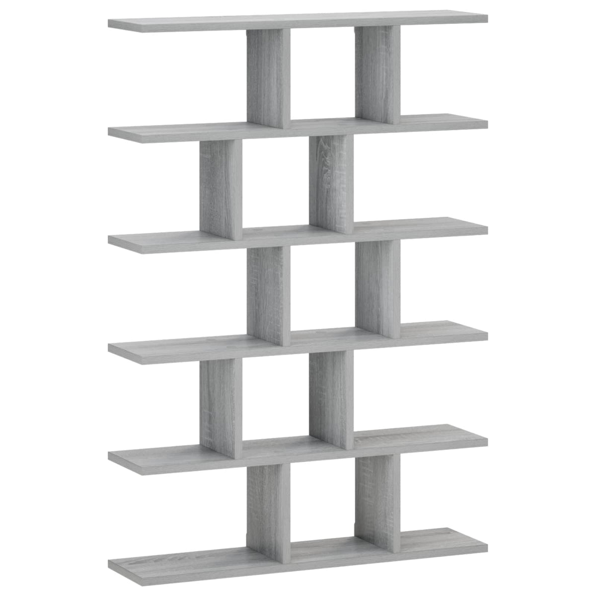 vidaXL Wall Shelf Grey Sonoma 70 x 17 x 101 cm Engineered Wood