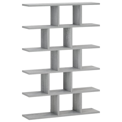 vidaXL Wall Shelf Grey Sonoma 70 x 17 x 101 cm Engineered Wood