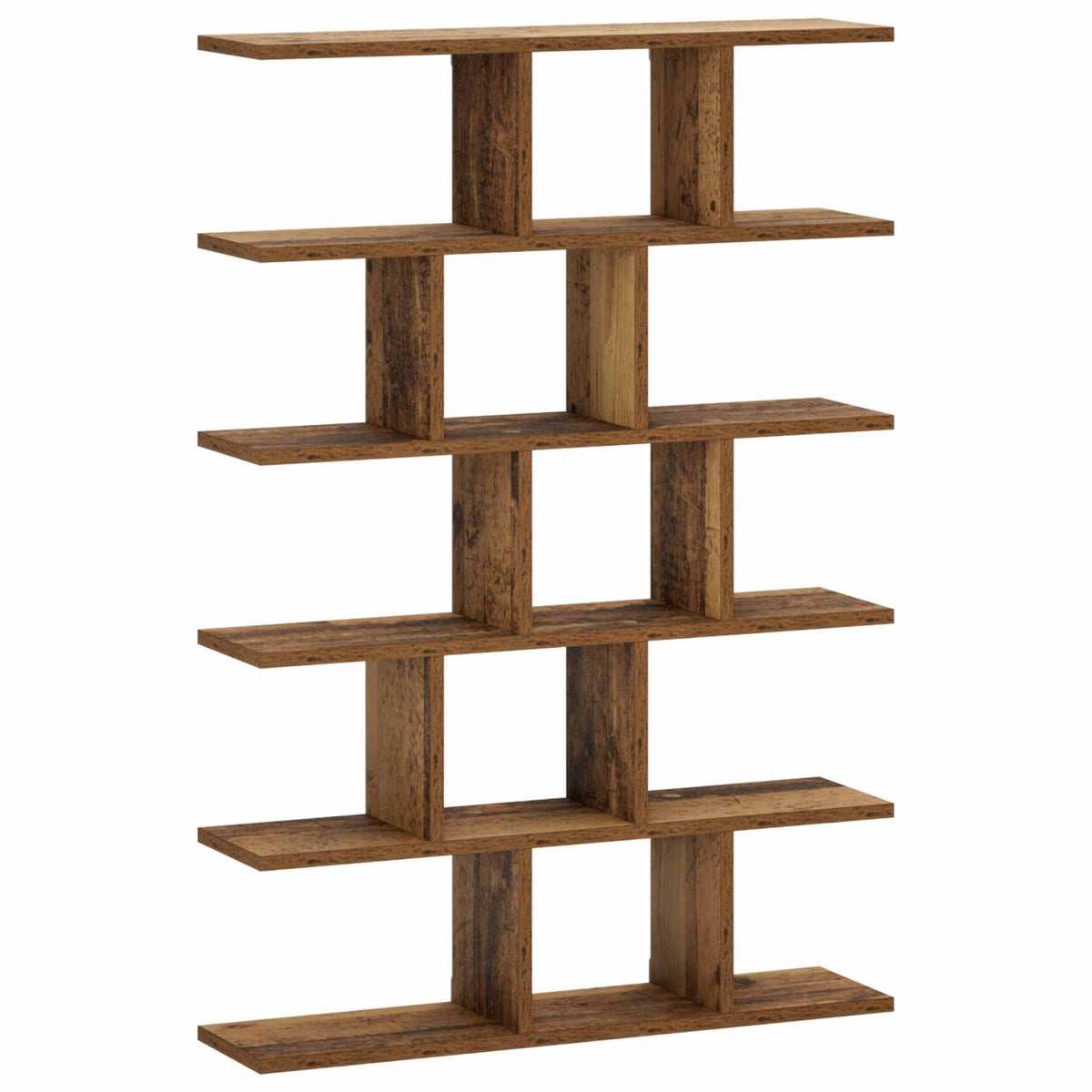 vidaXL Wall Shelf Oak Wood 70 x 17 x 101 cm Engineered Wood