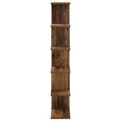 vidaXL Wall Shelf Oak Wood 70 x 17 x 101 cm Engineered Wood