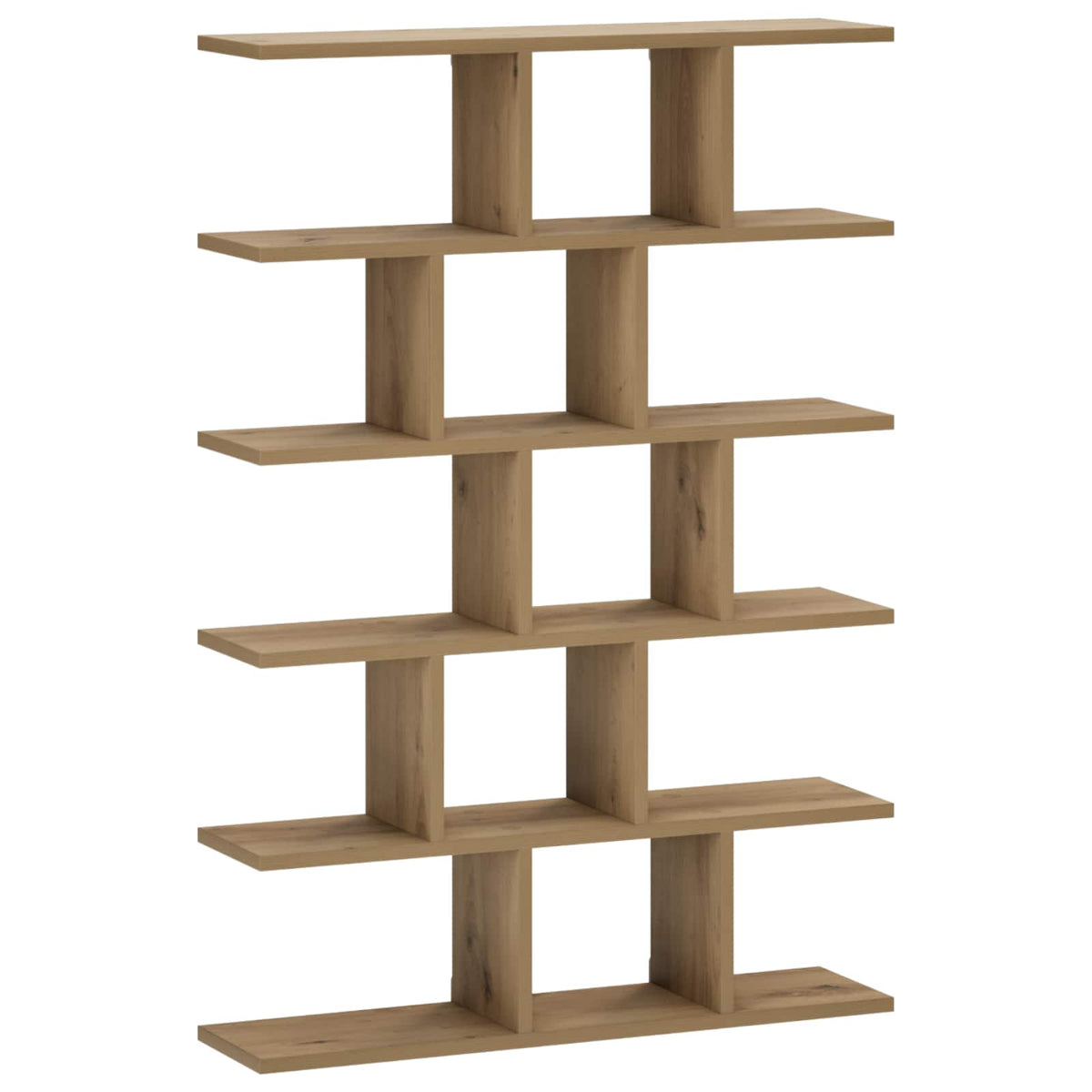 vidaXL Wall Shelf Artisan Oak 70 x 17 x 101 cm Engineered Wood