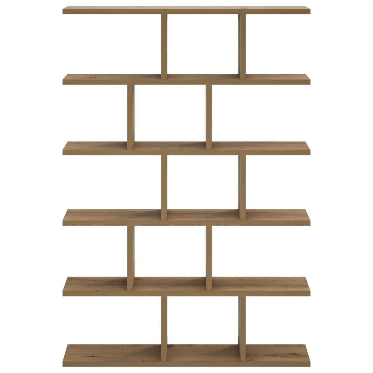 vidaXL Wall Shelf Artisan Oak 70 x 17 x 101 cm Engineered Wood