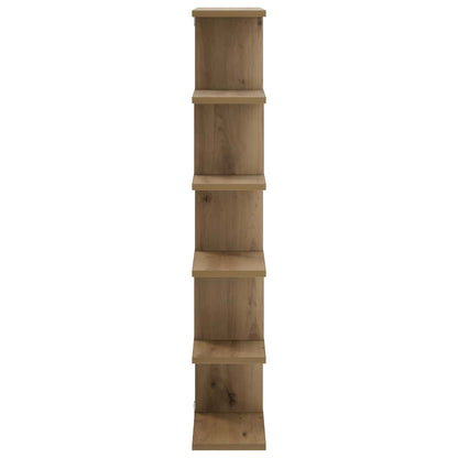 vidaXL Wall Shelf Artisan Oak 70 x 17 x 101 cm Engineered Wood