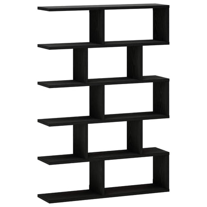 vidaXL Wall Shelf Black Oak 70 x 17 x 101 cm Engineered Wood
