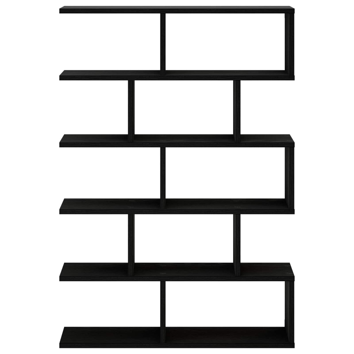 vidaXL Wall Shelf Black Oak 70 x 17 x 101 cm Engineered Wood