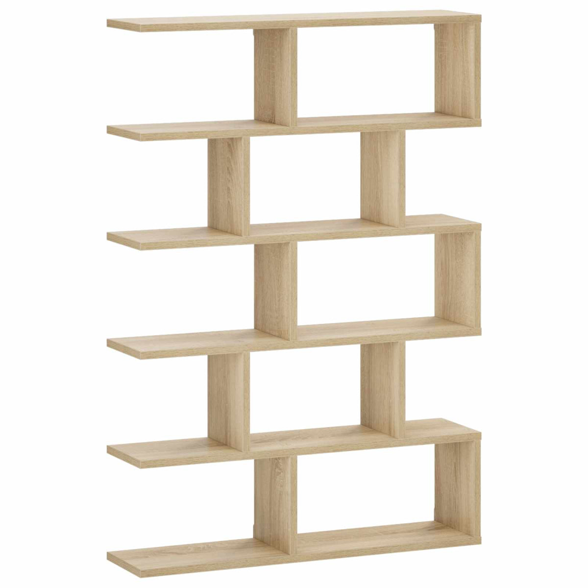 vidaXL Wall Shelf Sonoma Oak 70 x 17 x 101 cm Engineered Wood