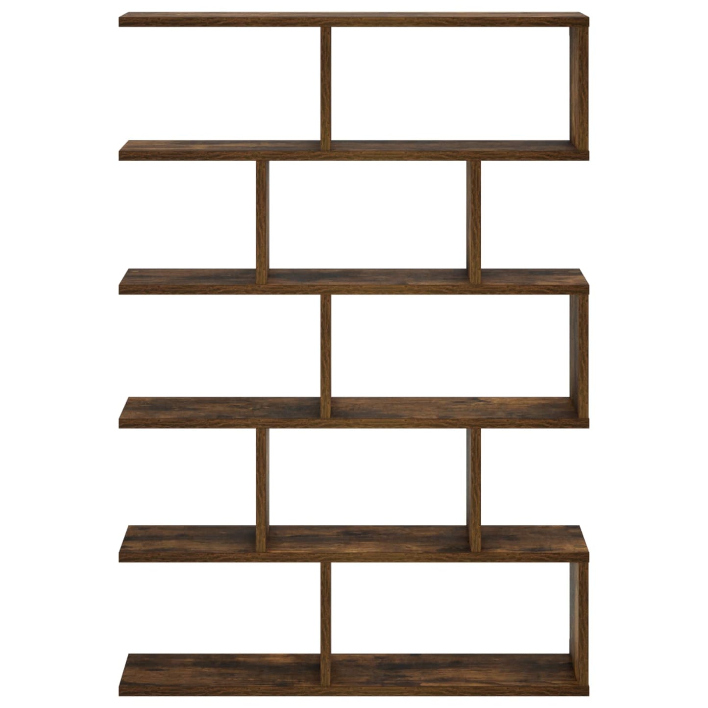 vidaXL Wall Shelf Smoked Oak 70 x 17 x 101 cm Engineered Wood