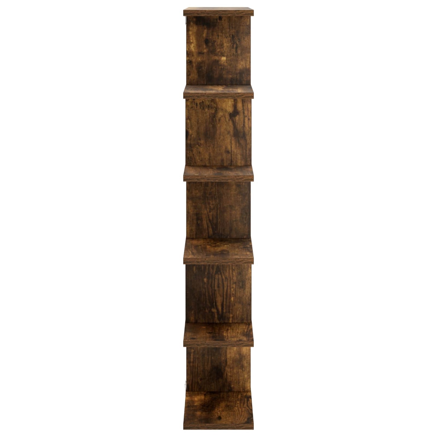vidaXL Wall Shelf Smoked Oak 70 x 17 x 101 cm Engineered Wood