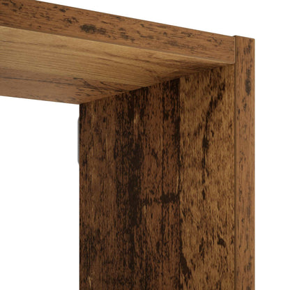 vidaXL Wall Shelf Old Wood 70 x 17 x 101 cm Engineered Wood