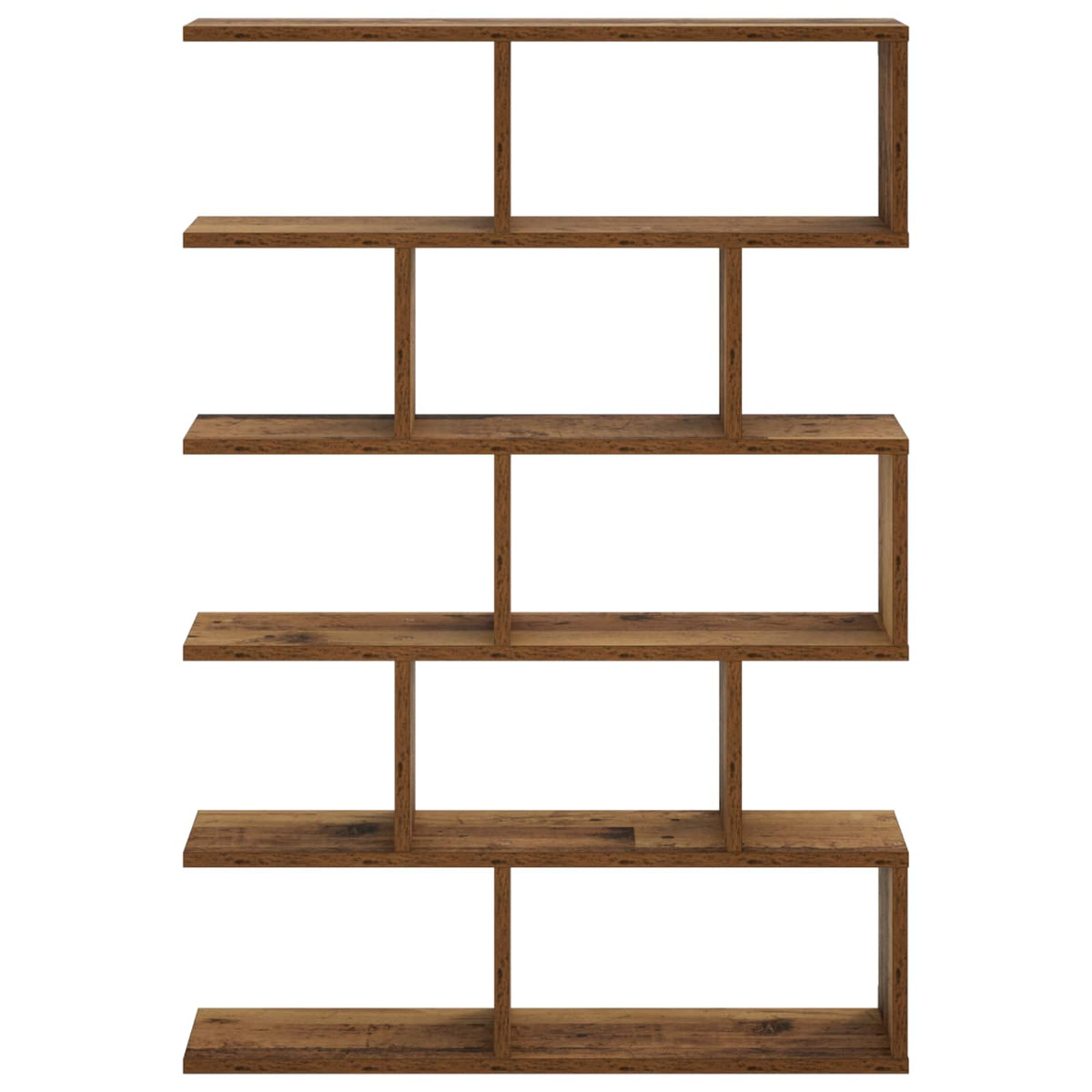 vidaXL Wall Shelf Old Wood 70 x 17 x 101 cm Engineered Wood