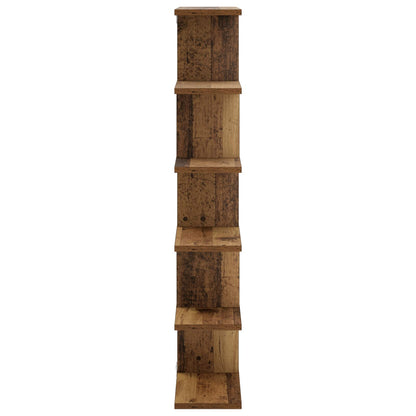 vidaXL Wall Shelf Old Wood 70 x 17 x 101 cm Engineered Wood