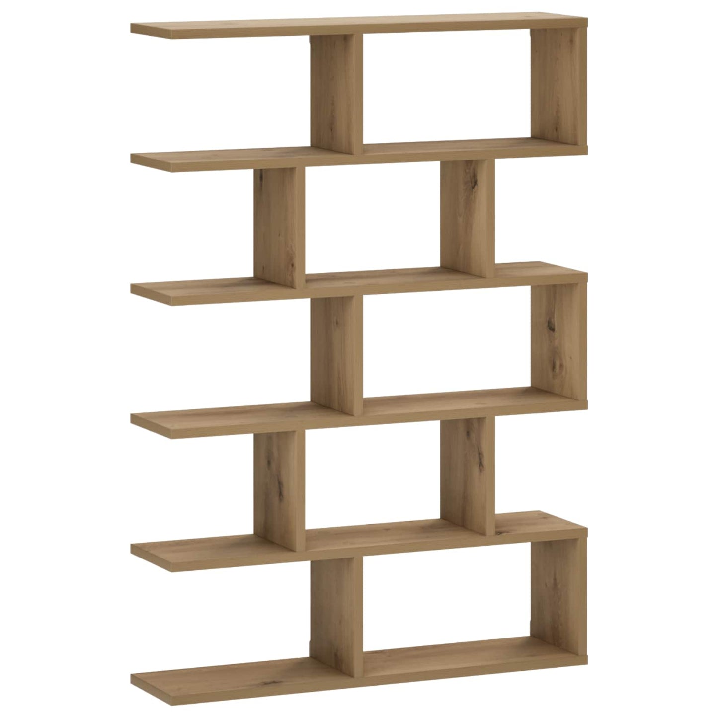 vidaXL Wall Shelf Artisan Oak 70 x 17 x 101 cm Engineered Wood