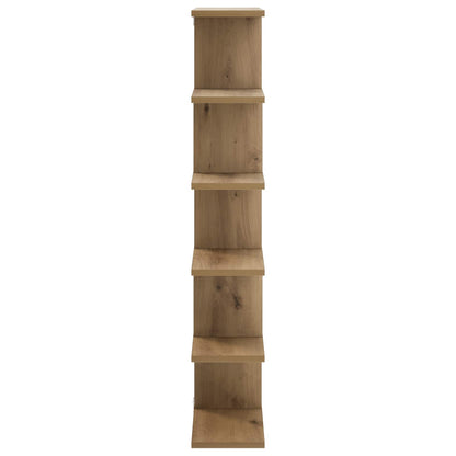 vidaXL Wall Shelf Artisan Oak 70 x 17 x 101 cm Engineered Wood