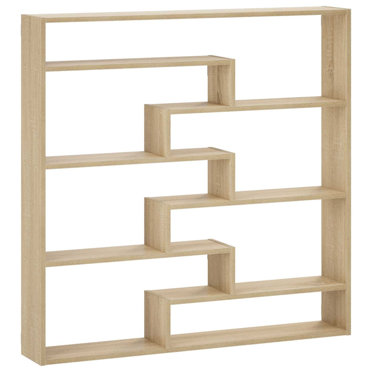 vidaXL Wall Shelf Sonoma Oak 103 x 17 x 102 cm Engineered Wood