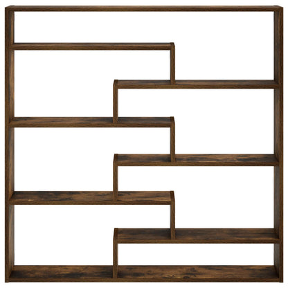 vidaXL Wall Shelf Smoked Oak 103 x 17 x 102 cm Engineered Wood
