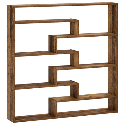 vidaXL Wall Shelf Old Wood 103 x 17 x 102 cm Engineered Wood