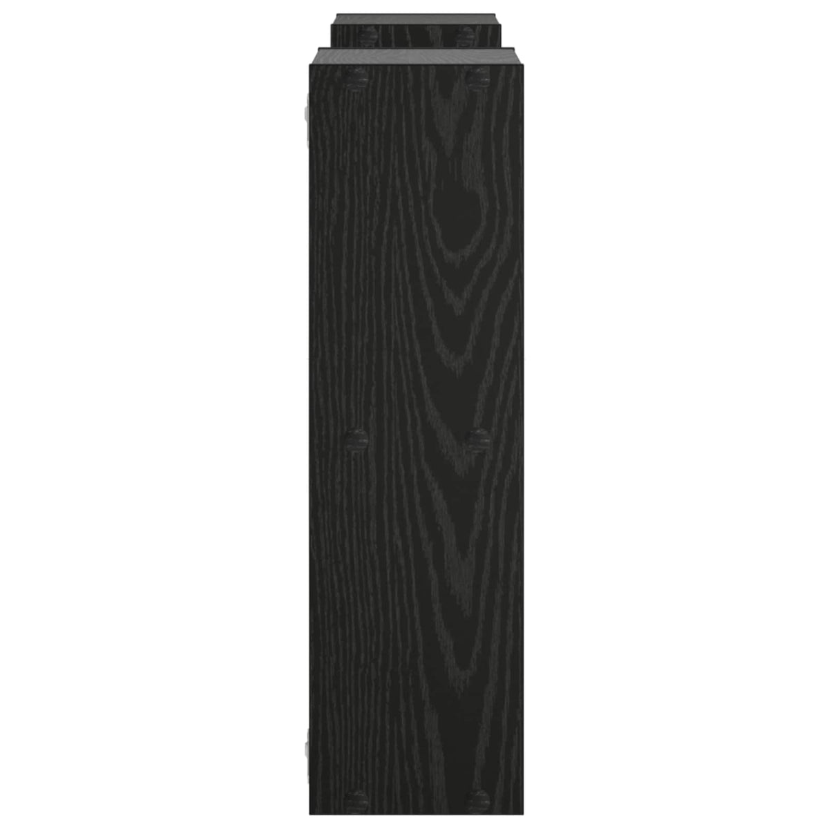 vidaXL Wall Shelf Black Oak 102 x 17 x 59 cm Engineered Wood